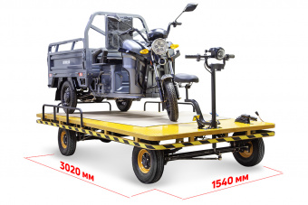 СКЛАД 3000 Платформенная тележка электрическая RuTrike 