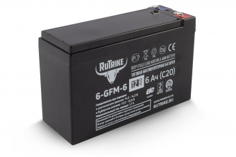 Тяговый аккумулятор RuTrike 6-GFM-6 (12V6AH C20)