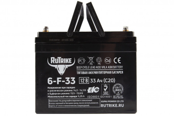 Аккумулятор RuTrike 6-F-33 (12V33AH C20)