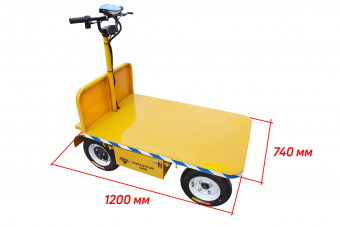 ПЛИТА БУКСИР 1200 Платформенная тележка электрическая RuTrike 