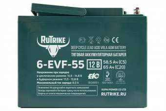 Тяговый аккумулятор RuTrike 6-EVF-55 (12V55AH C3)