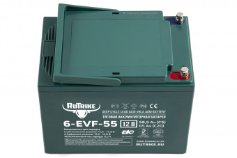 Тяговый аккумулятор RuTrike 6-EVF-55 (12V55AH C3)