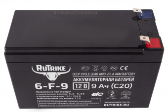 Аккумулятор RuTrike 6-F-9 (12V9AH C20)