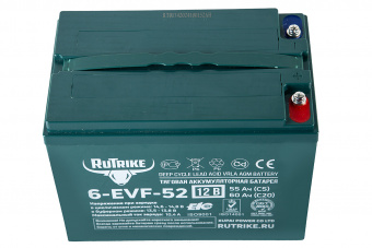 Тяговый аккумулятор RuTrike 6-EVF-52 (12V52AH C3)
