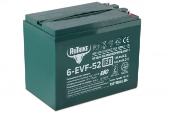 Тяговый аккумулятор RuTrike 6-EVF-52 (12V52AH C3)
