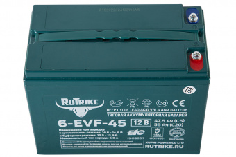 Тяговый аккумулятор RuTrike 6-EVF-45 (12V45AH C3)